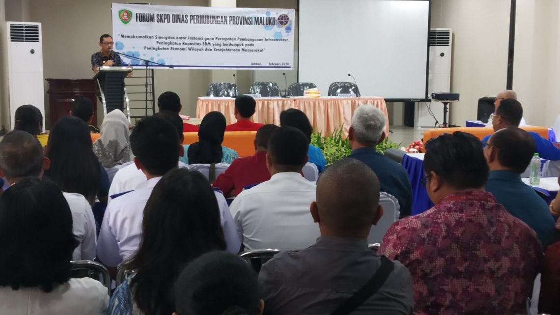 Gelar Forum SKPD, Dishub Maluku Maksimalkan Sinergitas Antar Instansi
