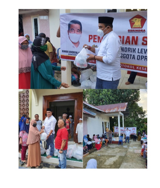 Legislator Hendrik Lewerissa Berbagi 1500 Paket Sembako Ramadhan