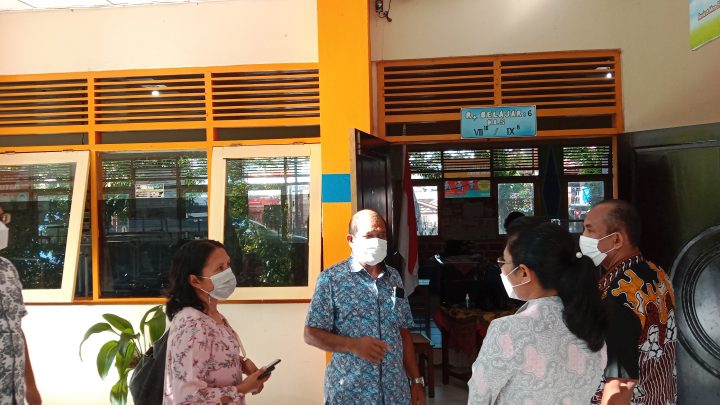 Satgas Covid kota Ambon Tinjau Sekolah Pelaksanaan PTM