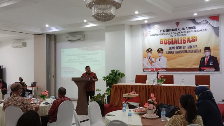 SekKot Ambon Buka Sosialisasikan UU Nomor 1 Tahun 2022