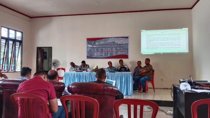 Pemkot Ambon gelar Sosialisasi dan Konsultasi publik  RanPerneng “Mata Rumah Parentah” Negeri Tawiri