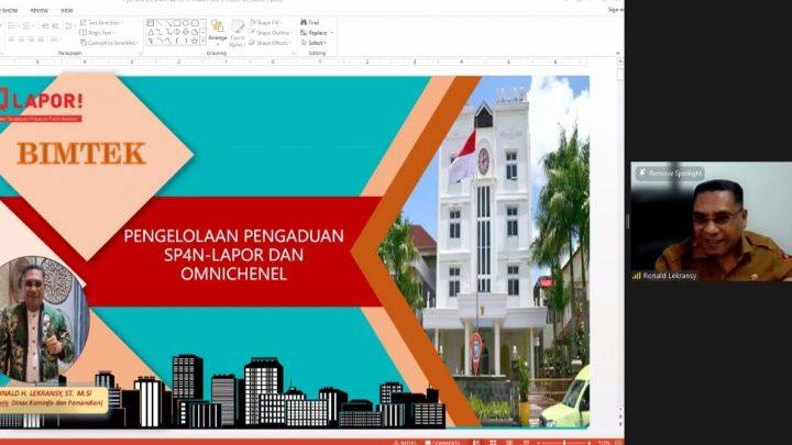 Diskominfosandi Gelar Bimtek Pengelolaan Pengaduan SP4N-LAPOR dan Omnichane