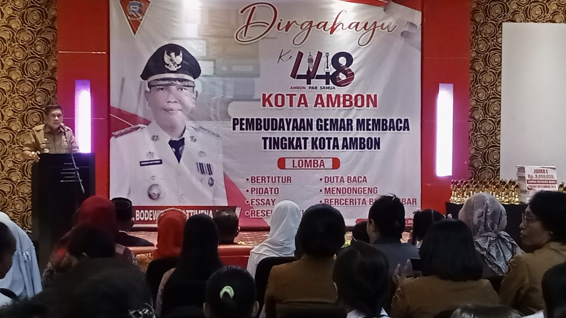 Sonsong HUT Kota Ambon, Dinas Perpustakaan Gelar Berbagai Lomba