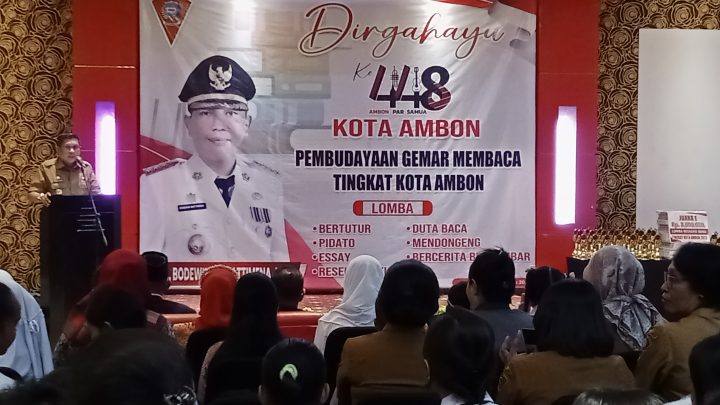 Sonsong HUT Kota Ambon, Dinas Perpustakaan Gelar Berbagai Lomba
