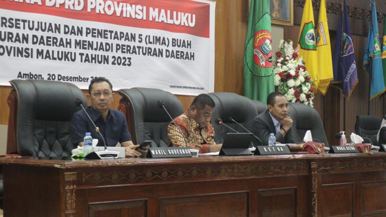 Enam Ranperda Ditetapkan Menjadi Perda