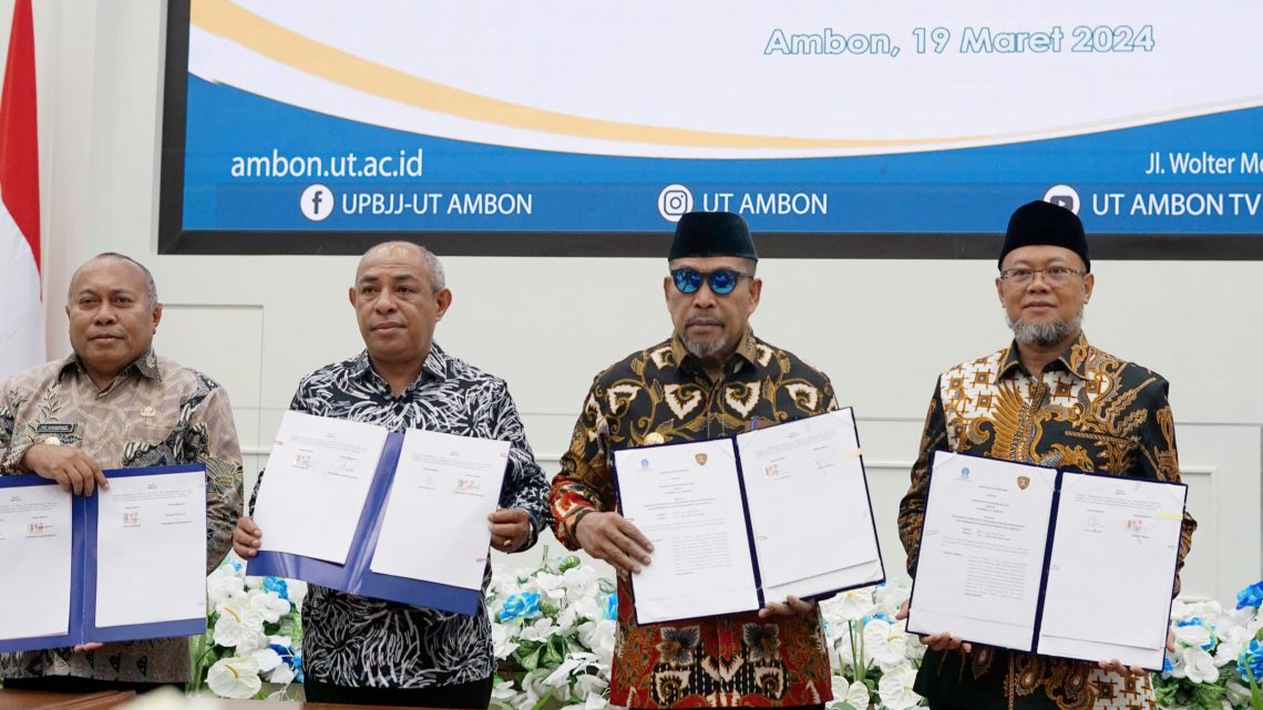 Pemprov Maluku Teken Kerjasama Bersama Universitas Terbuka
