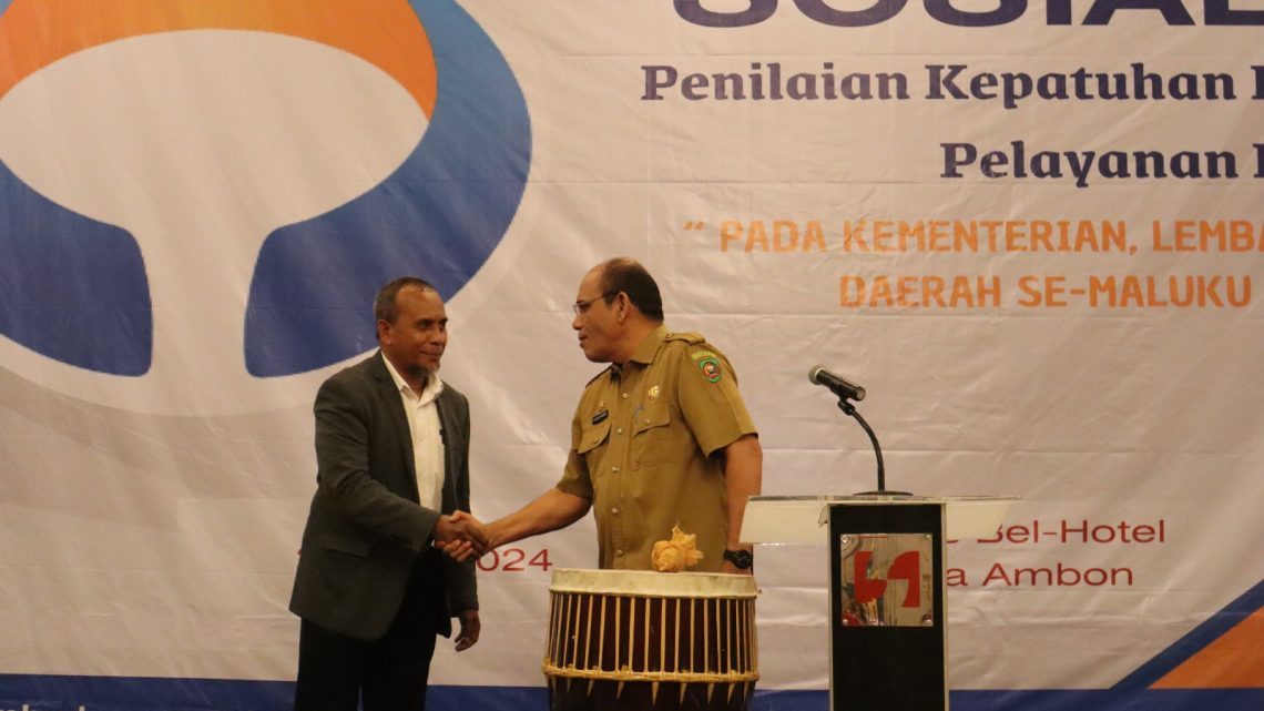 Ombudsman Maluku Gelar Sosialisasi,Jelang Penilaian Kepatuhan Pelayanan Publik