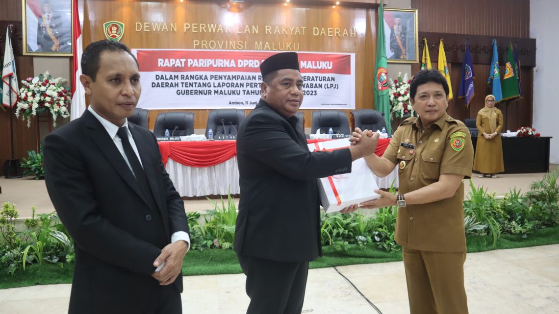 DPRD Maluku Terim LPJ APBD 2023