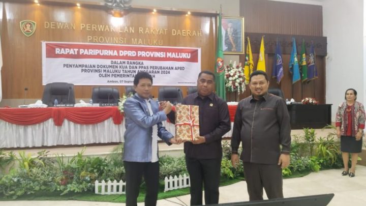 DPRD Maluku Gelar Paripurna Penyampaian KUA -PPAS
