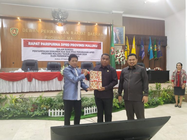 DPRD Maluku Gelar Paripurna Penyampaian KUA -PPAS