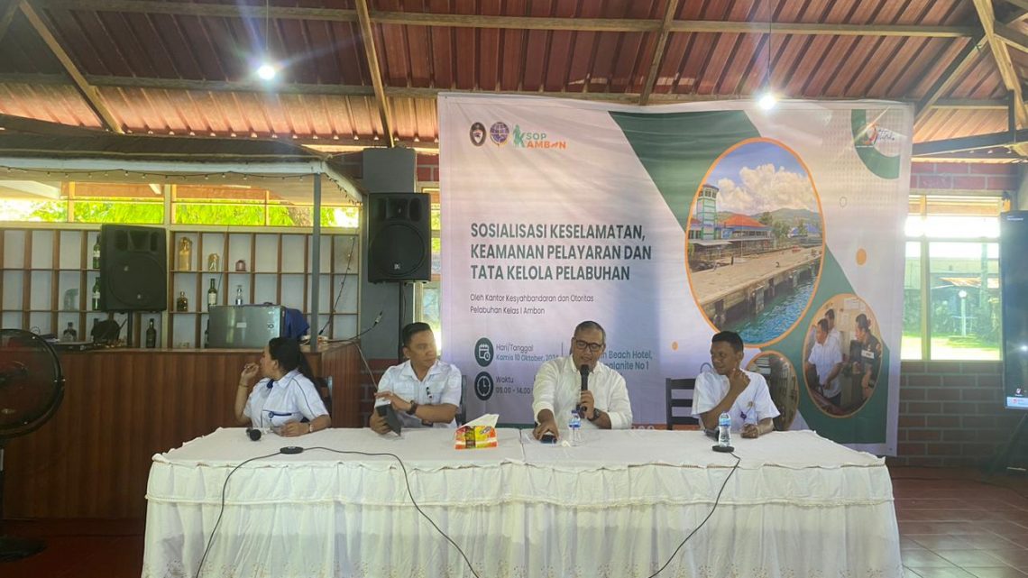 KSOP Ambon Sosialisasi Keselamatan, Keamanan Pelayaran dan Tata Kelola Pelabuhan