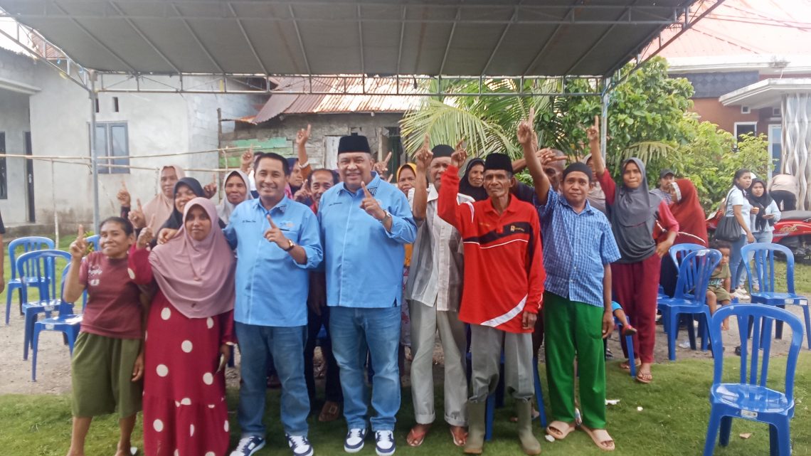 Masyarakat Desa Poka Karang- Karang Mengaku Senang Dikunjungi Pasangan “AMAN”
