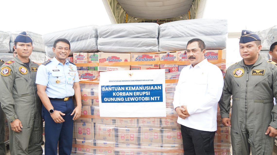 Bantuan Kemanusiaan Kementerian Imipas bagi korban Erupsi Lewotobi