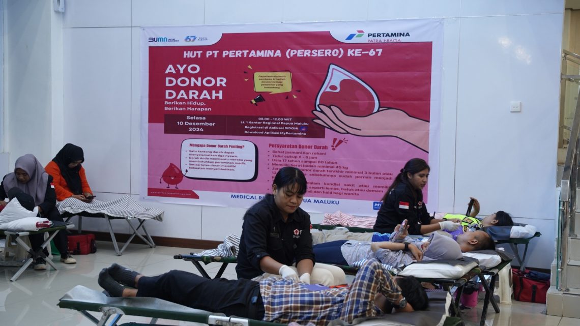 Aksi Donor Darah Pertamina di HUT ke 67 Tahun