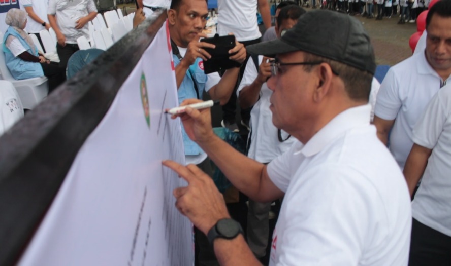 Peringati Hakordia, Pemprov Maluku Gelar Jalan Santai dan Deklarasi Komitmen Bersama