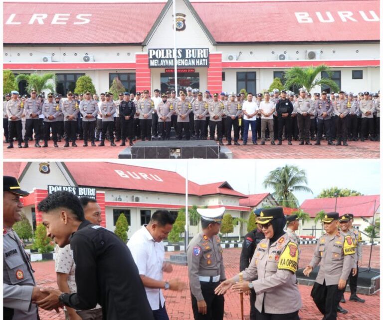 Polres Pulau Buru Gelar Halal Bihalal