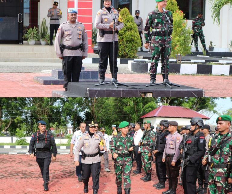Kapolres Buru Pimpin Apel Gelar Pasukan Persiapan PSU dan PUSS