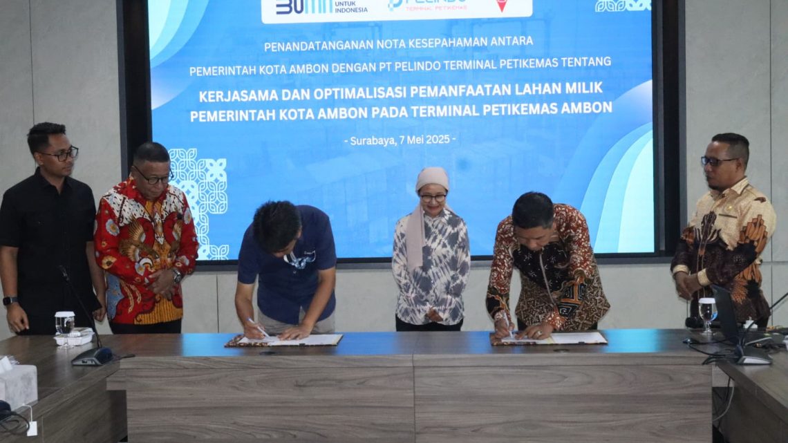 Pemkot Ambon  – PT Pelindo Surabaya Sepakat Teken MoU 