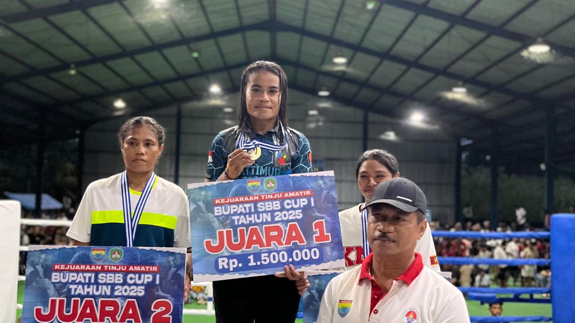 Atlit Tinju Sasana Dirgantara Lanud  Pattimura Raih Juara 1 di Kejurda Bupati SBB