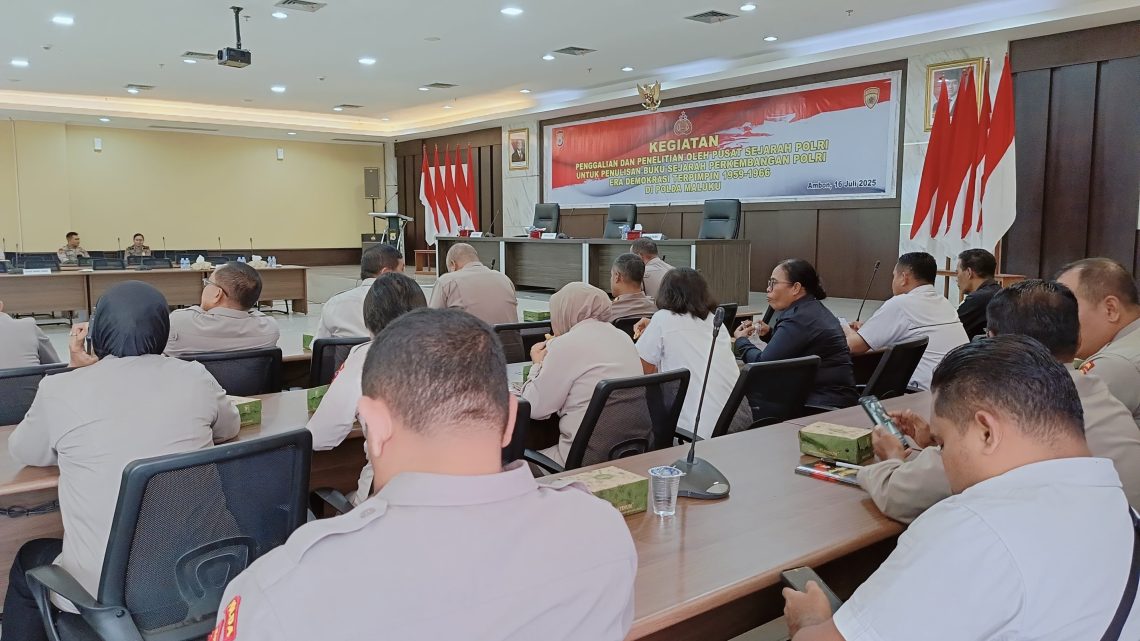 Tim Penggalian dan Peneliti Pusjarah Polri Kunjungi Polda Maluku