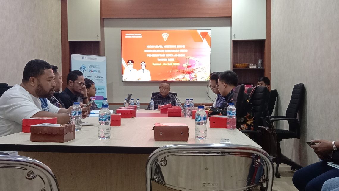 Pemkot Ambon gelar High Level Meeting dan Penyusunan roadmap ETPD 
