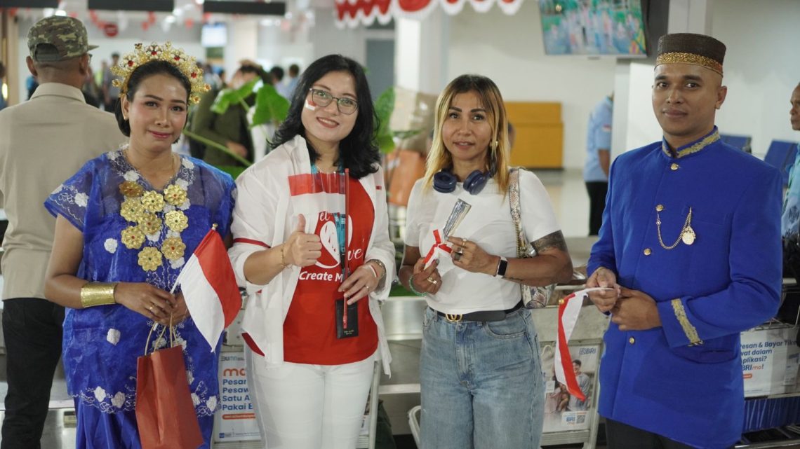 Meriahkan HUT RI, Bandara Pattimura Ambon Gelar Parade Baju Adat  dan Flash Mob