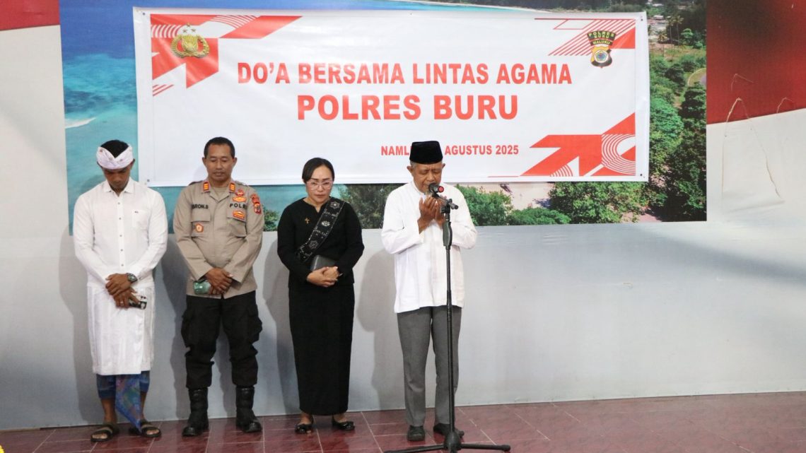 Polres Buru Gelar Doa Bersama Lintas Agama Secara Serentak