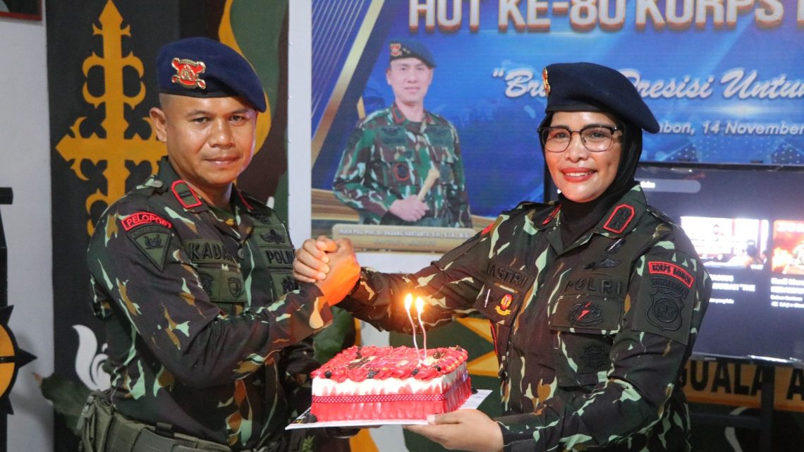 Polres Buru Gelar Syukuran HUT Korps Brimob Polri Ke-80 Tahun 2025