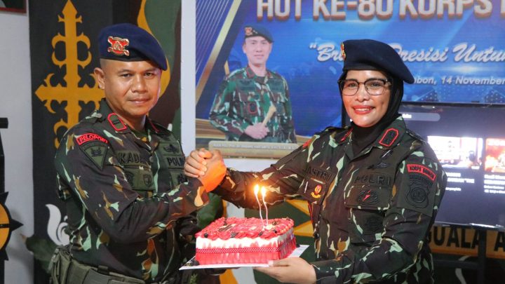 Polres Buru Gelar Syukuran HUT Korps Brimob Polri Ke-80 Tahun 2025