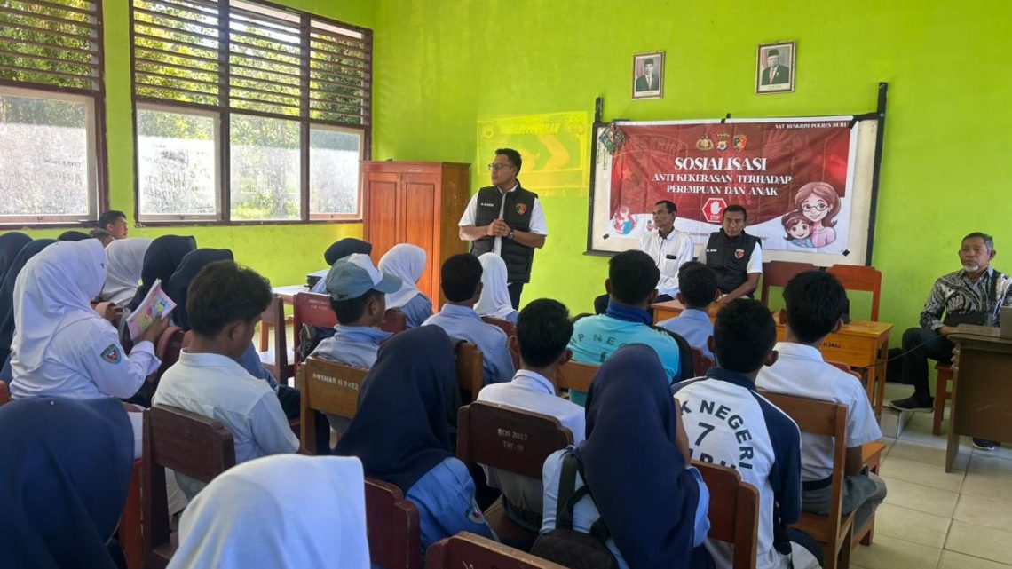 Polres Buru Gelar Sosialisasi Anti Kekerasan Terhadap Perempuan dan Anak