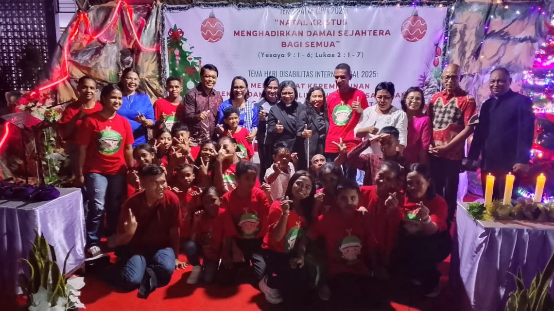 Ratusan Kaum Difabel Rayakan Natal Bersama GPM