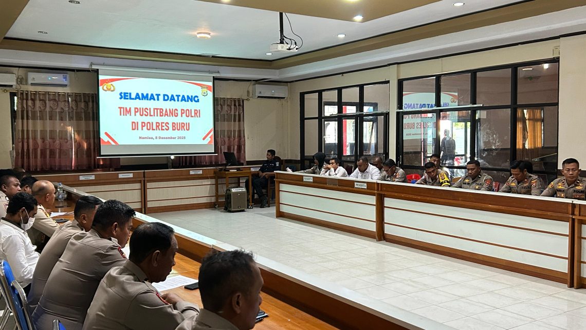 Kunker Tim Puslitbang Polri,Tekankan Pentingnya Evaluasi  Aspek Harkamtibmas