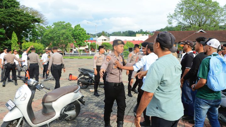 Polresta Ambon dan Polda Maluku Gelar Simulasi Penanganan Konflik Sosial
