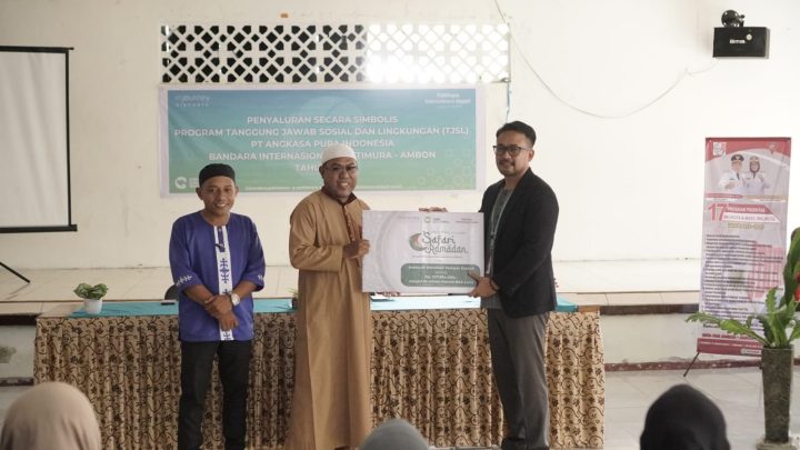 Bandar Udara Internasional Pattimura Ambon Salurkan Bantuan Injourney Airports Safari Ramadhan ke Negeri Laha 