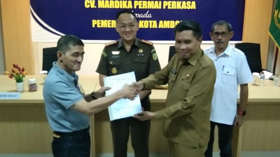 Dispenda Kota Ambon Berhasil Tagih Piutang Pajak Ratusan Juta Dari CV.Mardika Permai Perkasa 