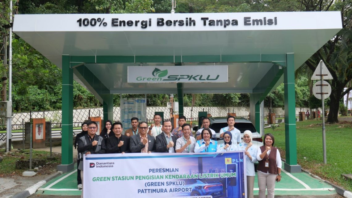 Bandara Pattimura Ambon dan PLN Resmi Operasika  SPKLU Pertama dengan Sistem Digital Terintegrasi