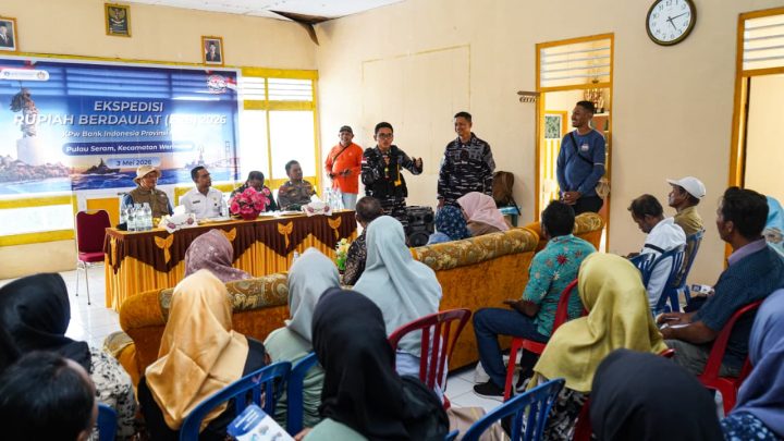 Ekspedisi Rupiah Berdaulat, Bl Maluku dan Kodaeral IX Gelar Baksos dan Sosialisasi Rupiah di Werinama- SBT
