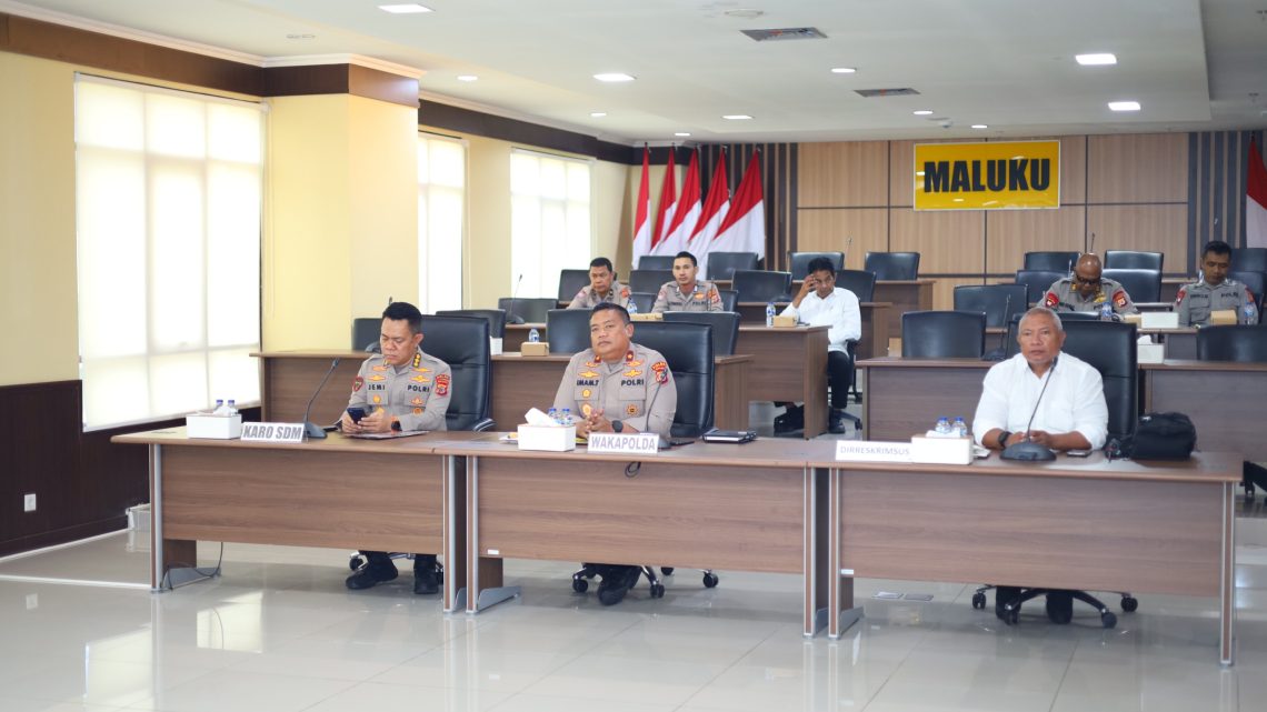 Wakapolda Maluku Ikuti Anev Ketahanan Pangan Polri