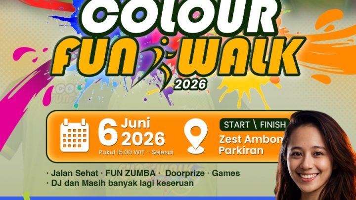 Zham Colour Fun Walk- Swisbell Hotel Ambon 2026  Hadir Penuh Kemeriahan dan Warna