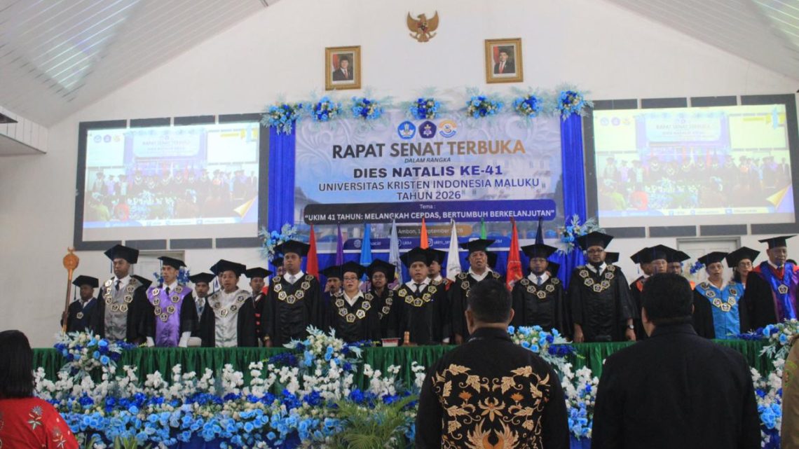 41 Tahun UKIM, Gubernur Maluku Dorong Generasi Muda Cerdas dan Beretika