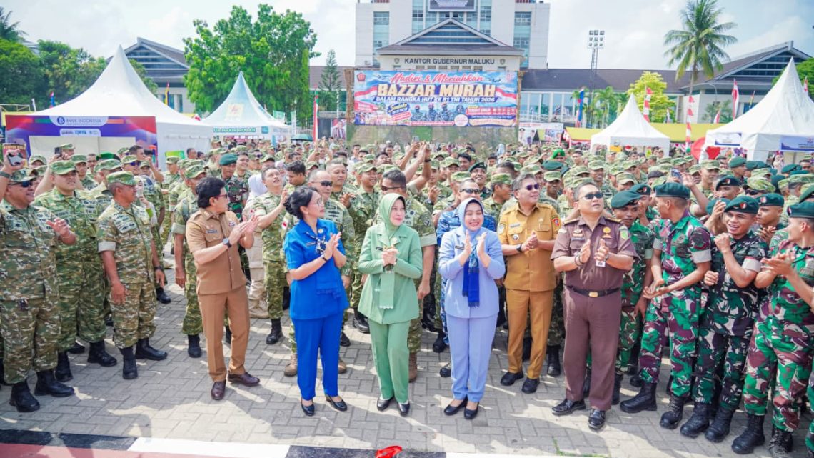 Bazar Kodam XV Pattimura Bantu Masyarakat Kurang Mampu 