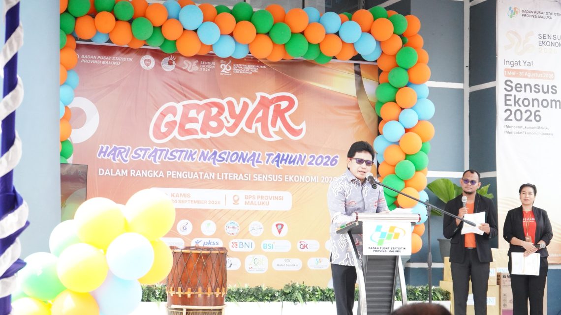 Peringati Hari Statistik Nasional 2026, Sekda Maluku Buka Gebyar Penguatan Literasi Sensus Ekonomi 2026