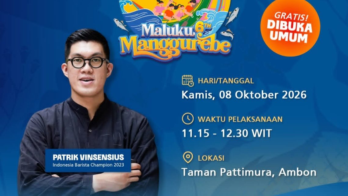 Enam Tahun Maluku Manggurebe, BI Maluku Ajak Pencinta Kopi Hadiri Take Over Manual Brew