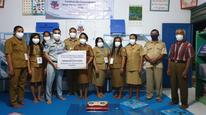 Taman Bacaan Siswa SD Naskat Saumlaki Terima Bantuan Jasa Raharja