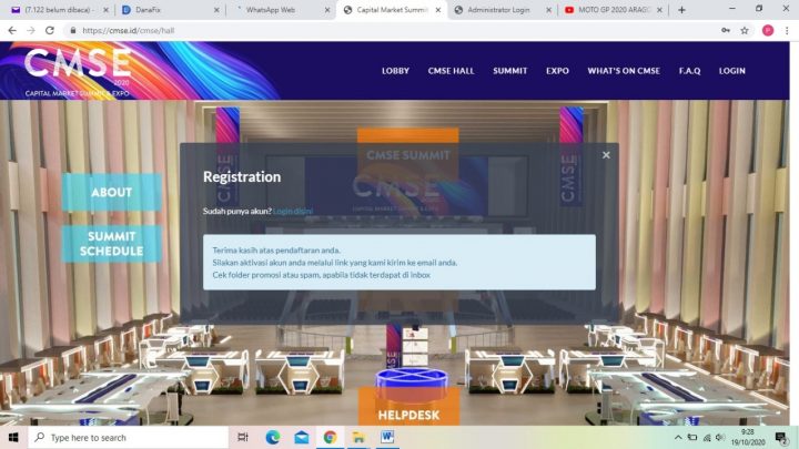 Tingkatkan Literasi dan Inklusi Pasar Modal, CMSE Gelar Virtual