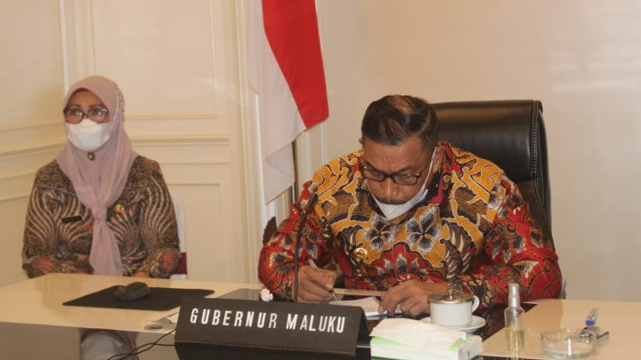 Gubernur Murad Ikuti Rakornas Wasin 2021 secara Virtual