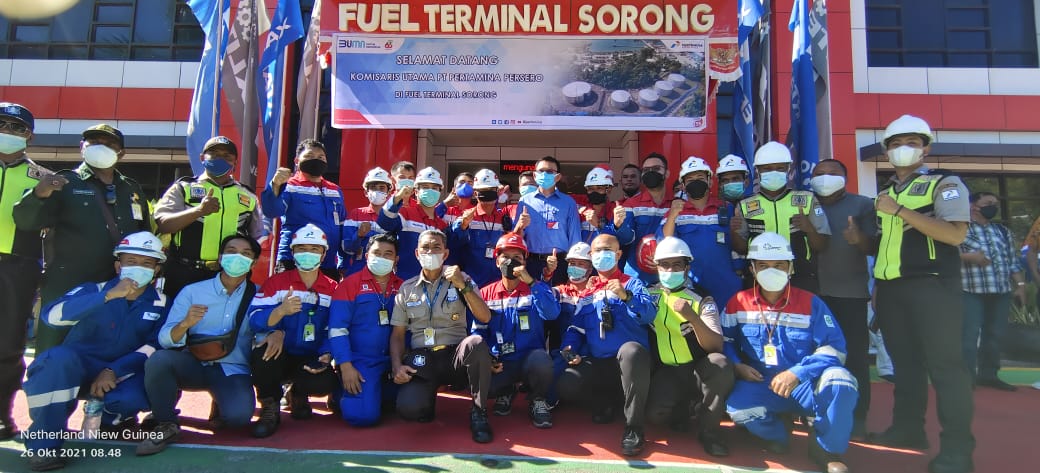 Komisaris Utama PT Pertamina (Persero) Tinjau kegiatan Hilir Migas