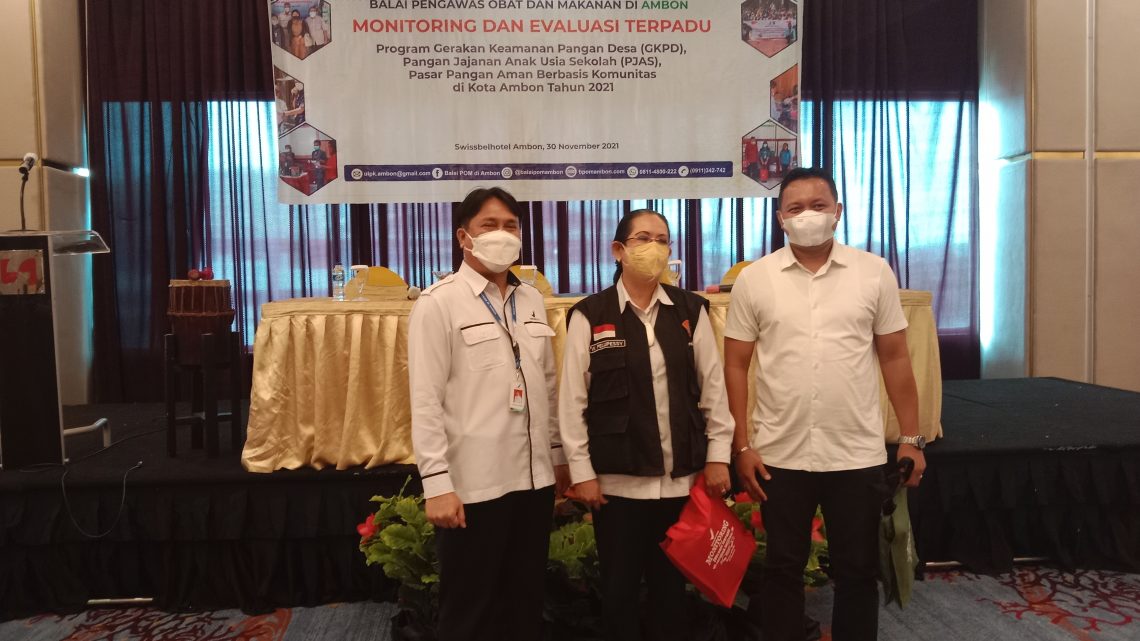 BPOM di Ambon Lakukan MonEv Terpadu Prioritas Nasional GKPD, PJAS