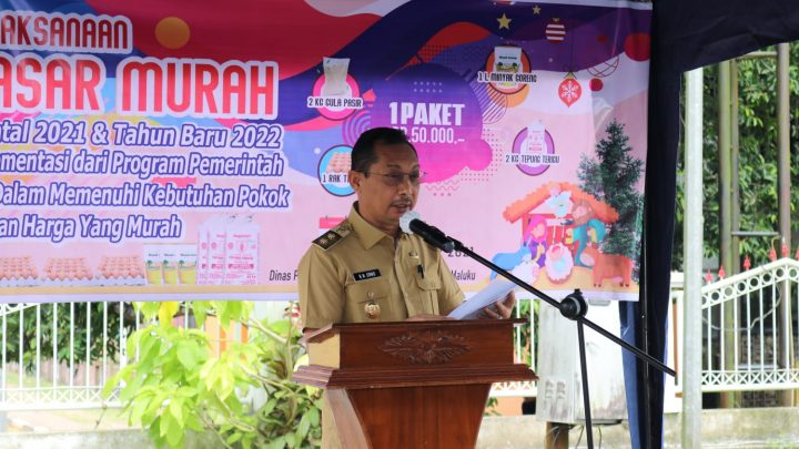Wagub Maluku Buka Pasar Murah, jelang Natal