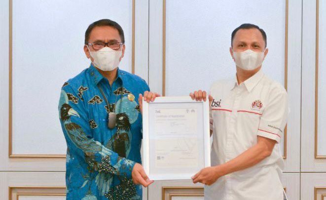 Jasa Raharja Terima Sertifikat ISO 22301: 2019